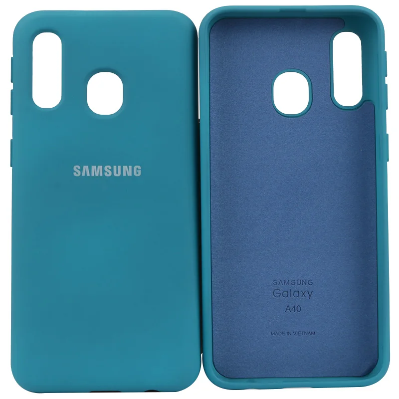For Samsung A40 Case Liquid Silicone Soft TPU Phone Back Cover Case For Samsung Galaxy a 40 2019 A405 A405F Cover 14 Colour phone card case Cases & Covers