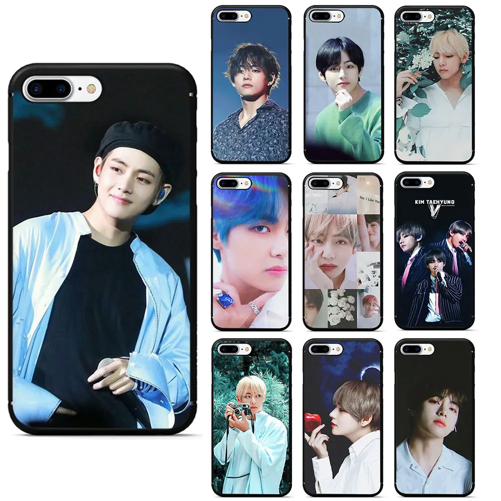 Мягкий силиконовый чехол для телефона из ТПУ Kim V Taehyung iPhone SE 2020 5 5s 6 6s 7 8 Plus 11 Pro X XR XS
