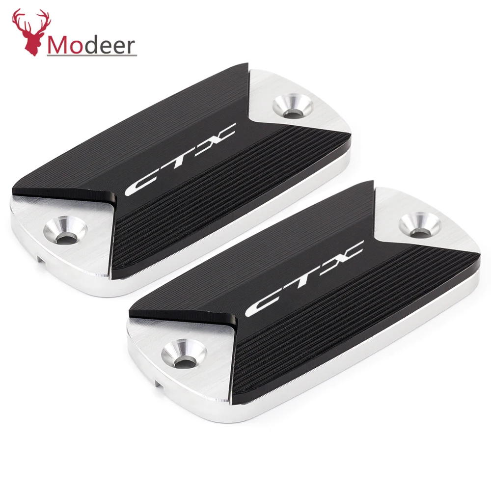 Motorcycle CNC Aluminum Front Brake Oil Fluid Reservoir Cover Cap For Honda CTX 700 700N 1300 CXT700 N CTX1300 2014 2015 2016 (1)