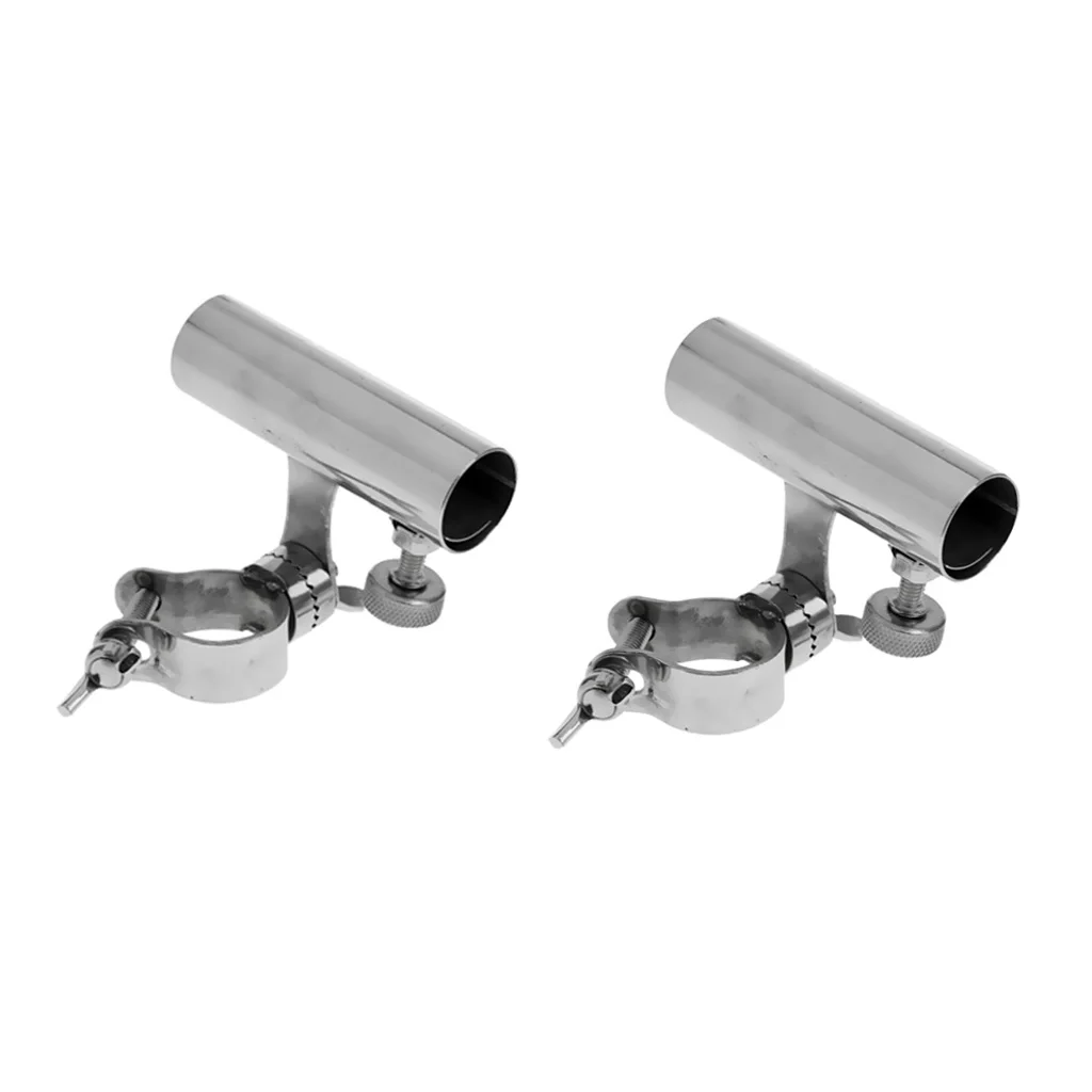 2Pcs Chair Mount Fishing Rod Holder, Stainless Steel Fishing Rod Stand Support for Beach Offshore Fishing