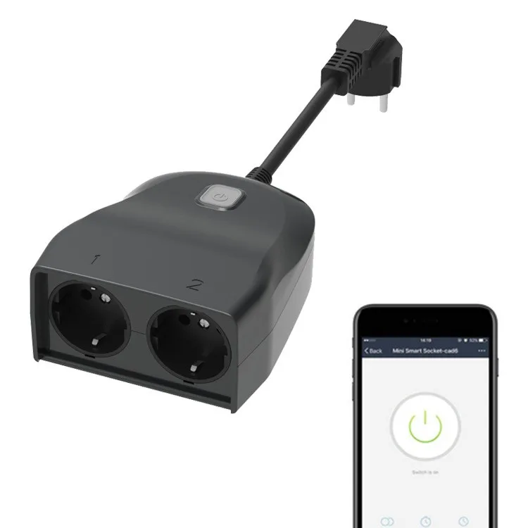 Wifi intelligent socket outdoor waterproof socket supports Alexa voice control of mobile phone timing switch socket