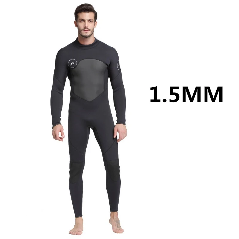 SBART мужской 1,5 мм 3 мм неопреновый гидрокостюм высокая эластичность снаряжение для дайвинга, серфинга подводной охоты медузы одежда длинный гидрокостюм с рукавами - Цвет: 1.5MM