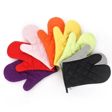 1 шт. высокотемпературные толстые термоизоляционные перчатки для микроволновой печи кухонные принадлежности хлопковые профессиональные однотонные прихватки