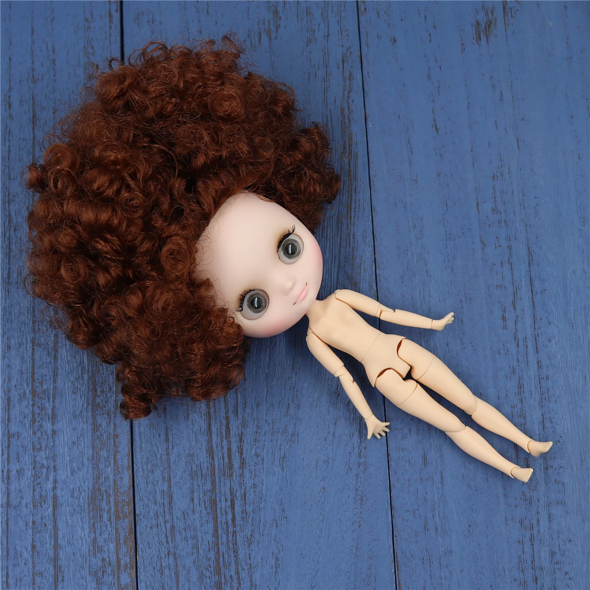 Middie Blythe Doll with Brown Hair, Tilting-Head & Custom Jointed Body 1