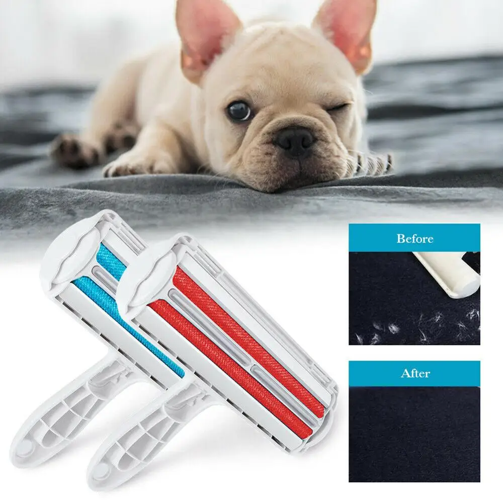 Reusable Pet Hair Remover Roller Two Way Roller Lint Sticking