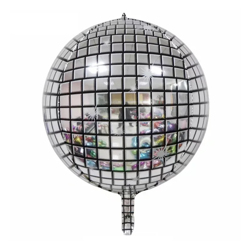 WEIGAO, 3 шт., 22 дюйма, 4D, металлические шары для дискотеки, шар из лазерной фольги, Свадебный декор, 80 s, 90 s, ретро популярные вечерние шары, декор в стиле рок-н-ролл - Цвет: 3pcs 4D balloon