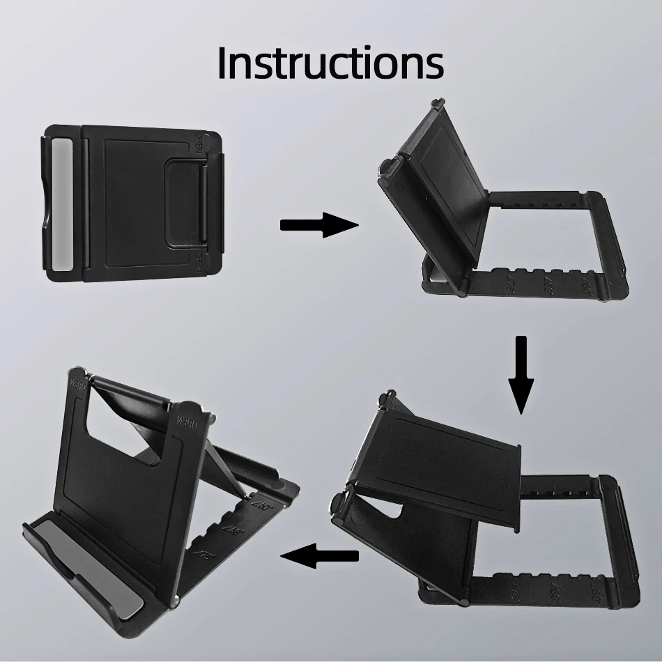 !ACCEZZ Mobile Phone Stand Holder Universal For iPhone 11 Pro Samsung 4-12inch Bracket Adjustable For ipad Tablet Desktop Holder (11)