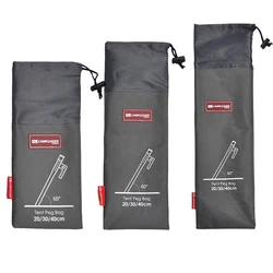 Outdoor Camping Equipment Stake Storage Bags Tent Accessories Hammer Wind Rope Tent Pegs Nails Storage Bag Camping Pouch