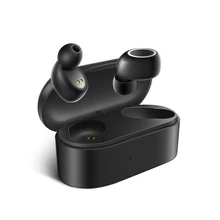 3D стерео звук Bluetooth V5.0 наушники портативный TWS беспроводной сенсорный наушник с зарядным чехлом Спорт бас гарнитура Черный