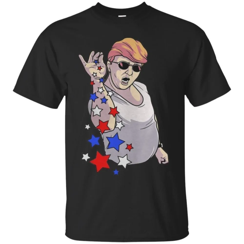 2020 Donald Trump T-Shirt Bae Freedom Funny Shirt Short Brand New T Cotton Men Clothing Cartoon | Мужская одежда