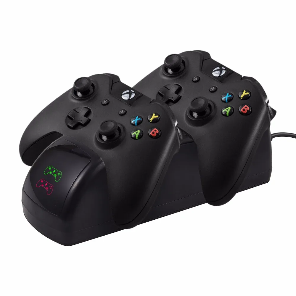 ESYNiC для Xbox One S контроллер двойная зарядная станция и 1200 Nimh аккумуляторная батарея 5 В Зарядное устройство Док-станция для зарядки