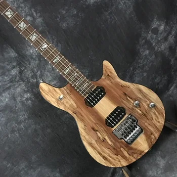 

Top quality factory custom electric guitar rosewood fingerboard guitar with map pattern, free shipping