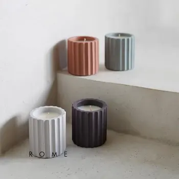 

Roman style flower pot silicone mold, striped design molds for concrete, cement plant pottery pot mold