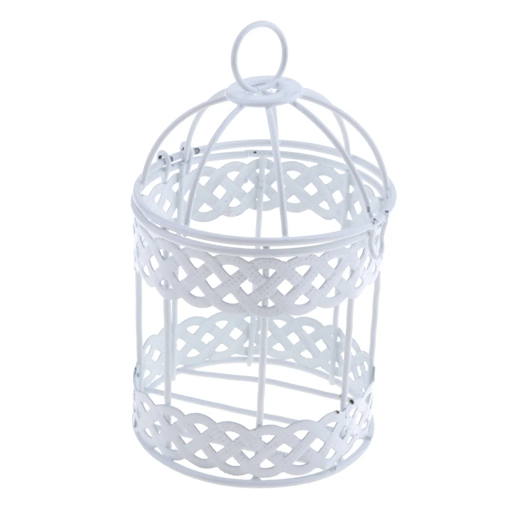 Romantic Iron Birdcage Frame Wire Succulent Pot Wedding DIY Decoration 7.5cm