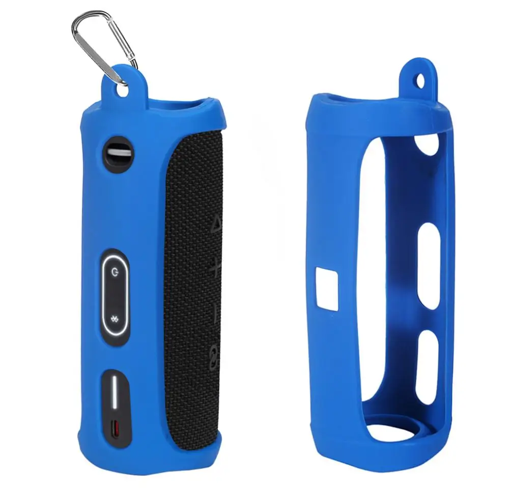 

Soft Silicone Portable Case Storage Pouch For JBL Flip 5 Bluetooth Speakers Silica Gel Travel Carrying Protective case Cover