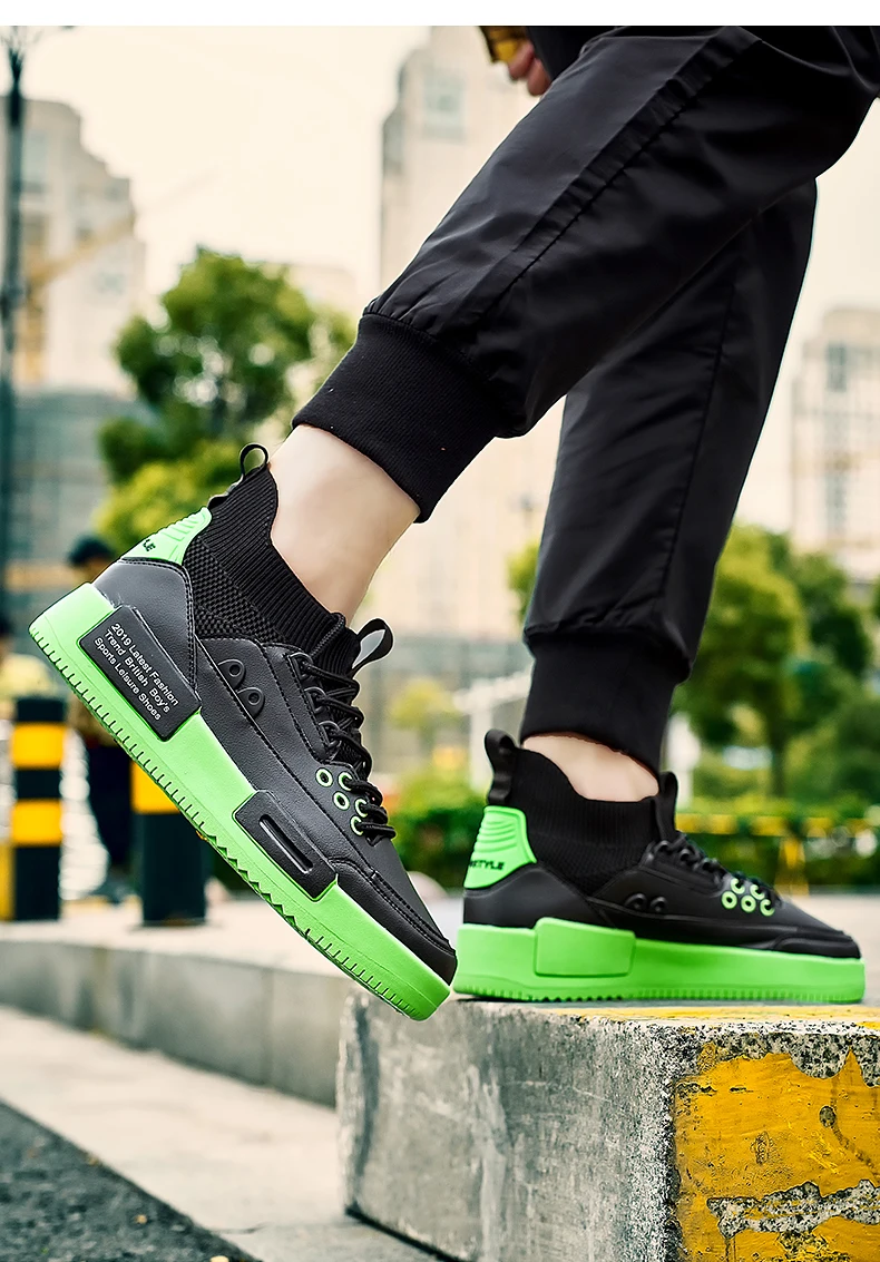 CINESSD New Leisure Skateboarding Shoes Fashion Casual Sneakers Sport Shoes Men Flat Walking Shoes Male Comfortable Street Shoes
