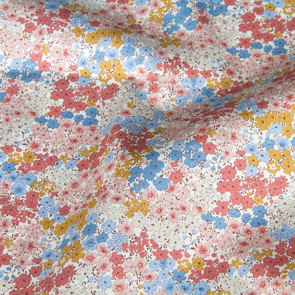 Полуметровая японская хлопковая ткань DIY Лоскутная Ткань Цветочная стеганая ткань цветочные принты C