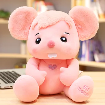 

New Arrival Top Quality Rat Doll Super Cute New Year Rat Doll Mascot Mouse Children Girls Christmas Birthday Gift