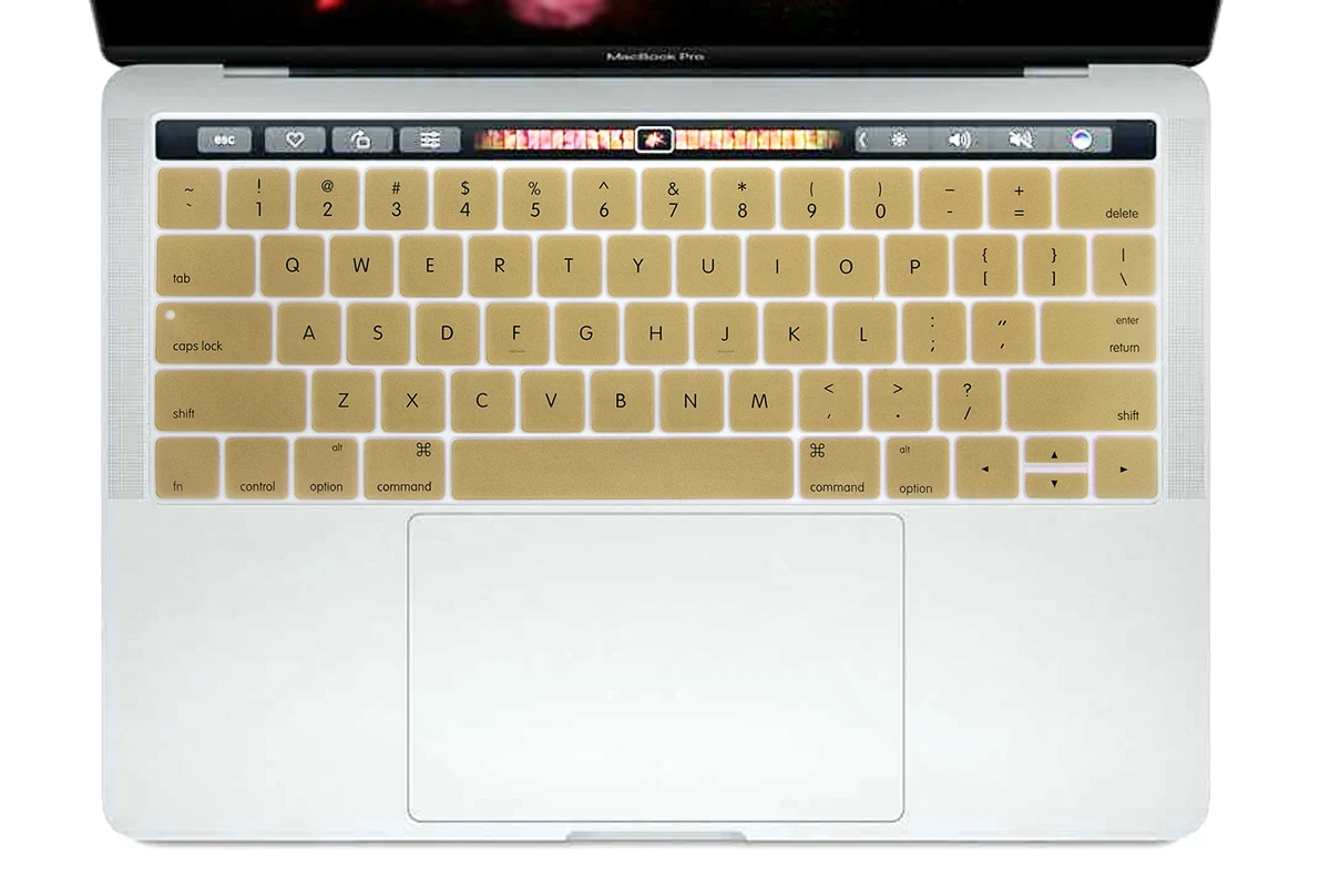 HRH силиконовый защитный чехол для клавиатуры США для Macbook Pro 13,3 A1706 A1989 A2159 и 15,4 дюймов A1707 A1990 Версия США - Цвет: Gold