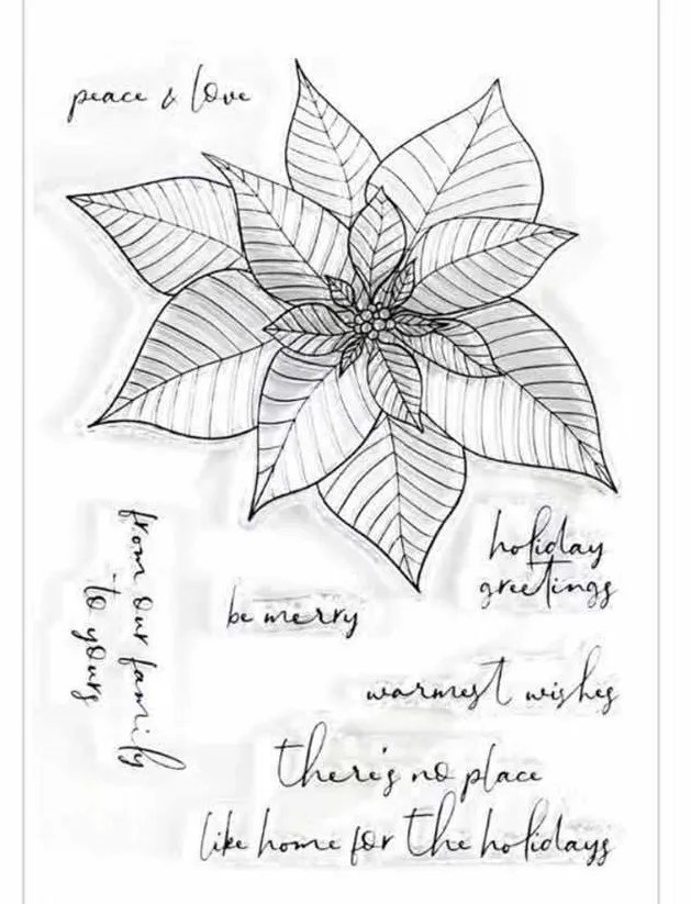 

flower Transparent Clear Stamp for DIY scrapbooking/Card Making C665