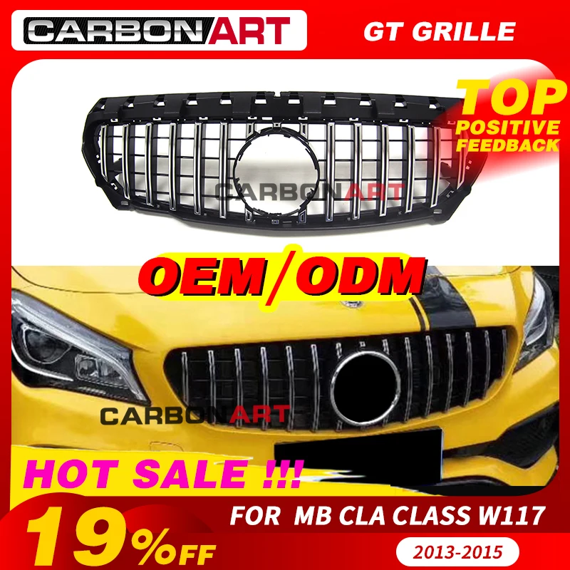 Решетка CLA W117 GT style для MB передняя решетка Class C117 CLA200 220 CLA260 300 2013 2015 решетка|Гоночные