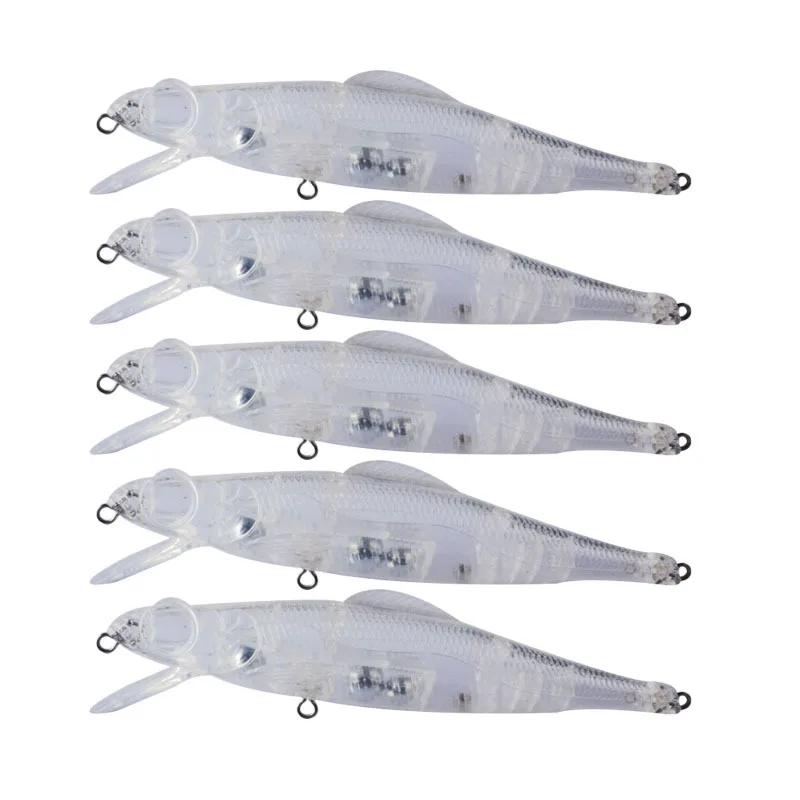 Details about   5x Unpainted Plug Hard Blank Lures 6cm Unpainted Minnow Lure DIY Fish Body