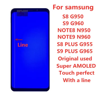 

Assembly With a thin line For Samsung S8 S8PLUS S9 S9PLUS NOTE8NOTE9 s8+s9+ lcd Original Super AMOLED display touch screen