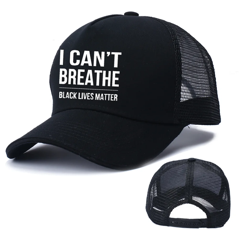

Cap I can't breathe printed baseball cap America I can't breathe cap