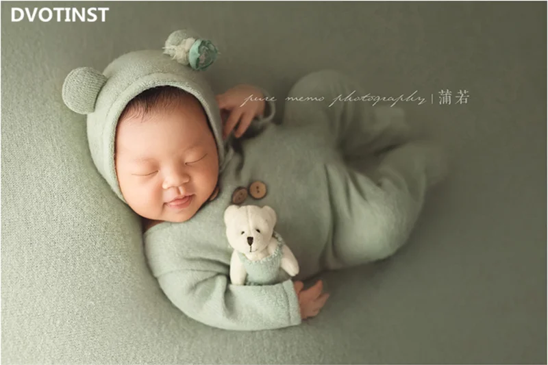 Dvotinst/реквизит для фотосъемки новорожденных; милые животные; наряды с медведем; капот; набор кукол; фон для фотосъемки в студии