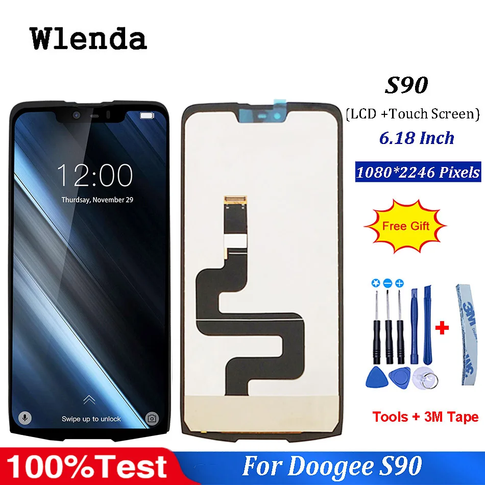 Для ЖК дисплея 6 18 дюймов Doogee S90 + сенсорный экран 100% протестированный дигитайзер в