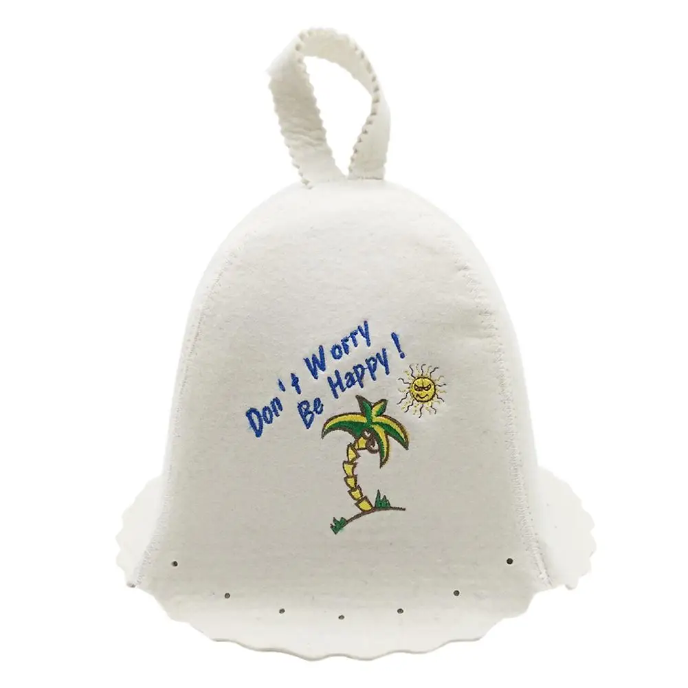 Wool Felt Sauna Hat Anti Heat Russian For Bath House Head Protection Sauna