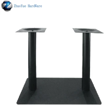 

Zhuoyue furniture legs wholesale custom wrought iron cast iron black decorative table bases metal rectangle table legs