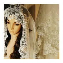 JIERUIZE блестящая длинная Фата невесты с кристаллами кружева блестки 2 слоя Свадебные аксессуары для невесты