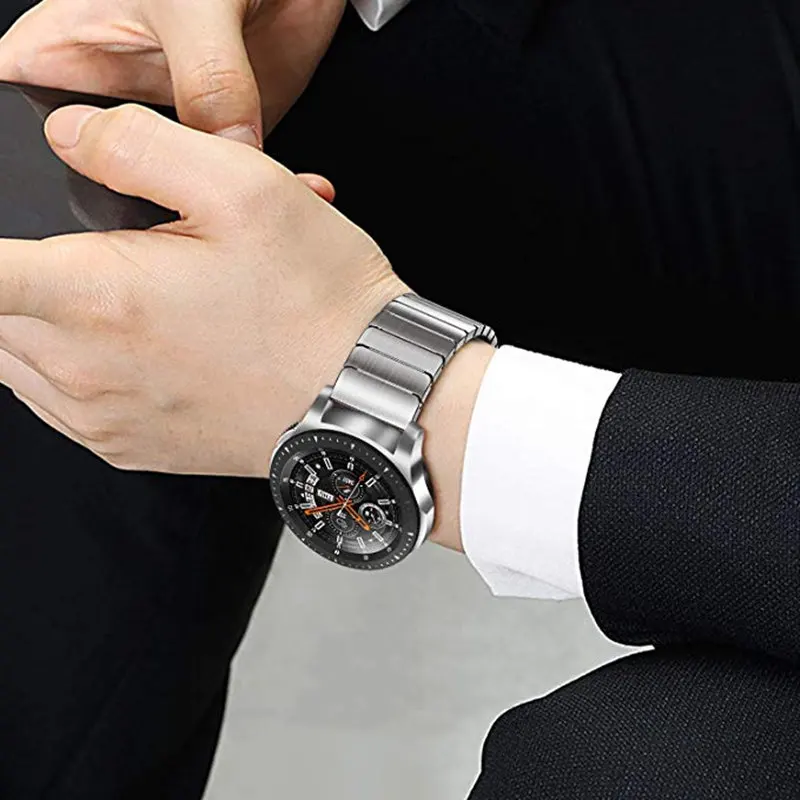 22 мм 20 мм металлический браслет из нержавеющей стали для samsung Galaxy Watch 46 мм 42 мм Active 2 44 мм 40 мм gear S3 Band для gear Sport