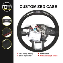 Гоночный дисплей, аксессуары из углеродного волокна для рулевого колеса-, сменный светодиодный руль для Land Rover для Evoque