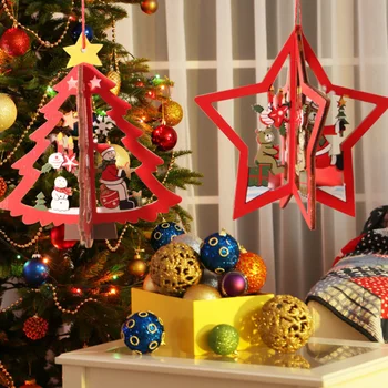 

3 sets Christmas Tree Pendant Party Ornament Christmas Window Decoration Pendent