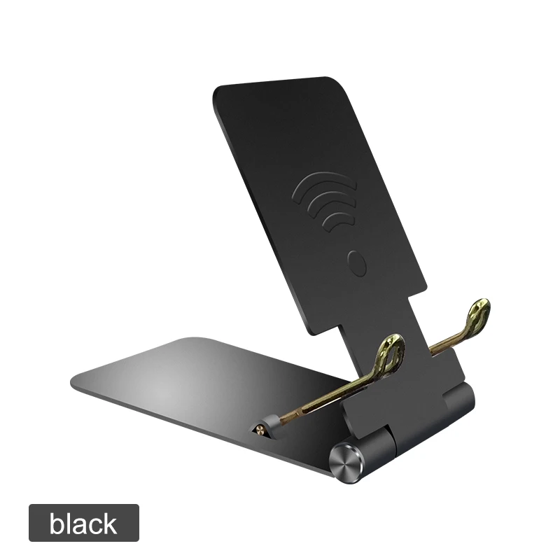 Yayuu держатель мобильного телефона стол для iPhone/samsung/Xiaomi/huawei Складная подставка из алюминиевого сплава для смартфонов и планшетов - Цвет: Black