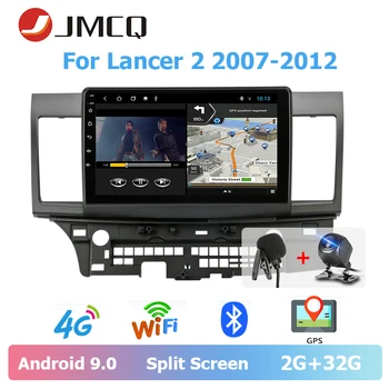

JMCQ 10" Car Radio Android 9.0 For Mitsubishi Lancer 2 2007-2012 player Multimedia Video Players Stereo Split Screen with CANBUS