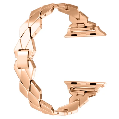 Браслет или ремешок для ручных часов Apple 40 мм 44 мм iWatch Apple Watch Band 38 мм 42 мм Серия 1 2 3 4 5 браслет из нержавеющей стали серебристо-черный - Цвет ремешка: Ярко-розовый