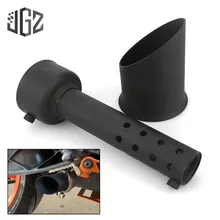 Мотоцикл выхлопной трубы глушитель выхлопной трубы молчание выхлопная труба трубка Гонки перчатки/перчатки для KTM DUKE 250 390 черный аксессуары изменение