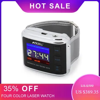 

2020 ATANG Four Colors Massage Semiconductor Laser Therapy Watch Treatment High Blood Pressure Prevent Myocardial Infarction