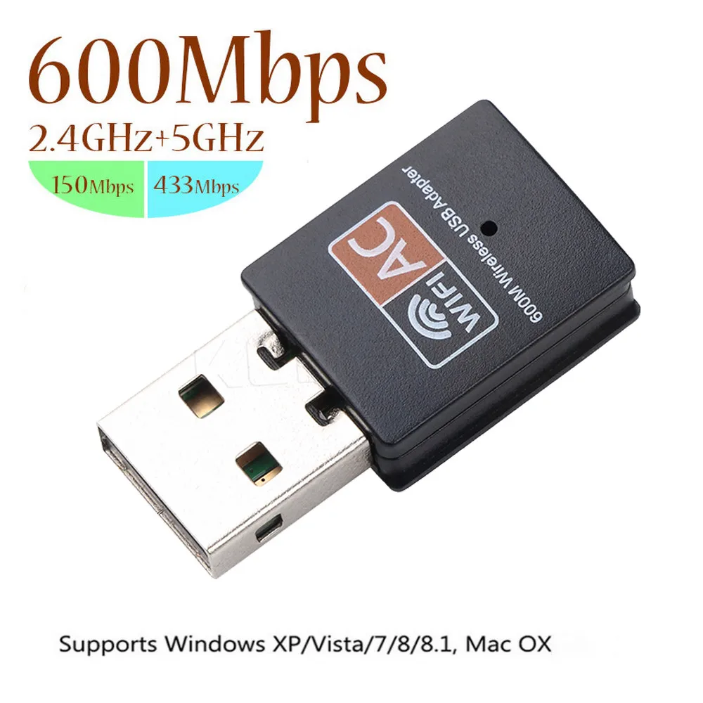 USB Wi Fi адаптер 2 4 ГГц 5 600 Мбит/с 802.11b/n/g/ac|Сетевые карты| |