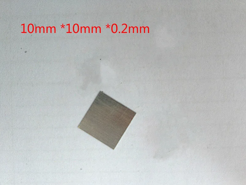 Pure platinum tablet, platinum plate electrode, purity: 99.99%, specification: 10*10*0.2mm.