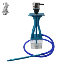 SY модный стеклянный кальян chicha набор светодиодный светильник Narghile Кальян со шлангом для курения воды аксессуары для трубок вечерние подарки