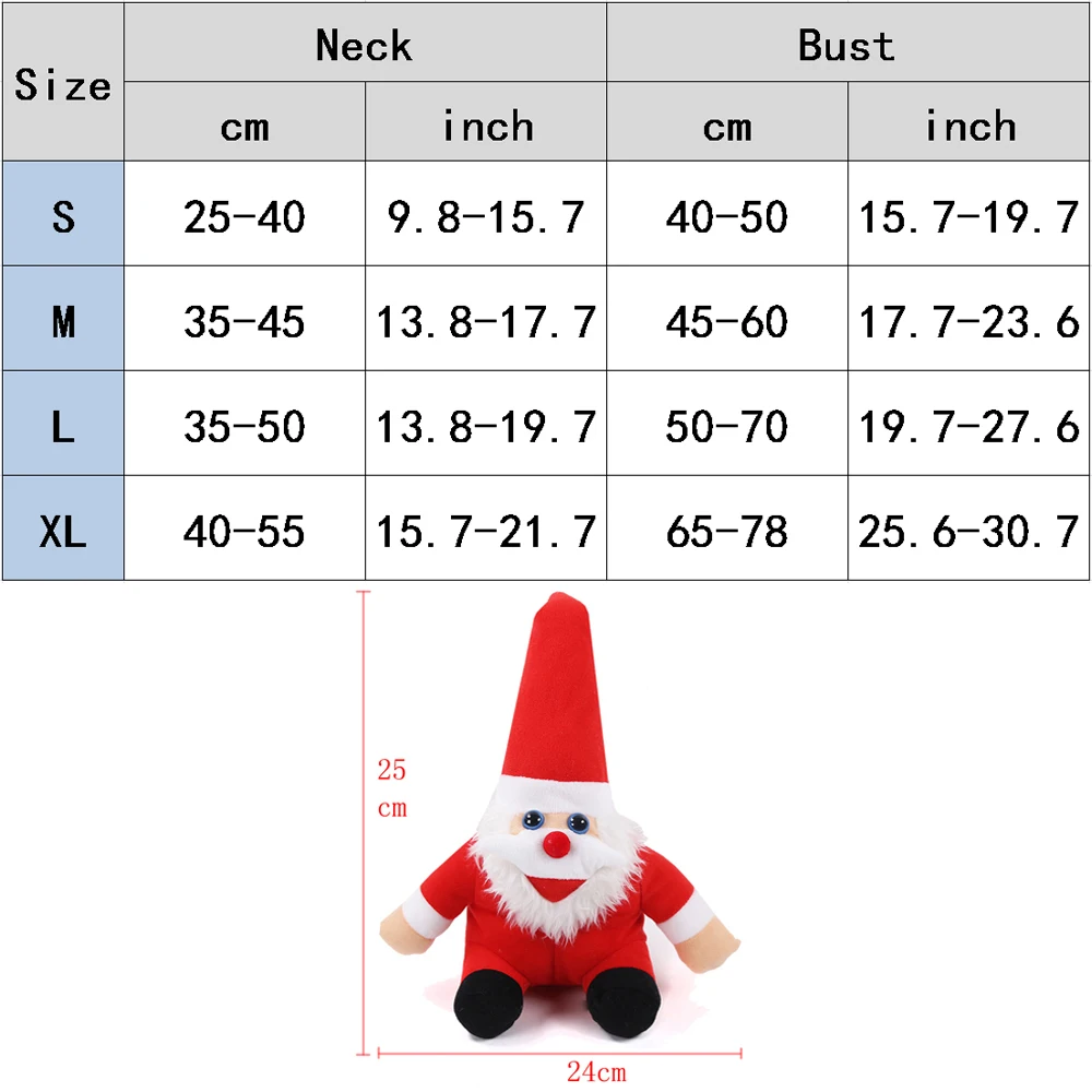 Милая большая собака щенок Рождественская кукла Санта+ костюмы Одежда для домашних животных набор для езды одежда