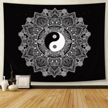 

India Mandala Tapestry Wall Hanging Sun Moon Tarot Wall Tapestry Wall Carpet Psychedelic Tapiz Witchcraft Wall Cloth Tapestries