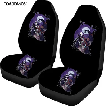 

TOADDMOS the Nightmare Before Christmas 3D Car Interior Fashion Decor Seat Covers Set of 2 Durable Elastic Front Seat Protector