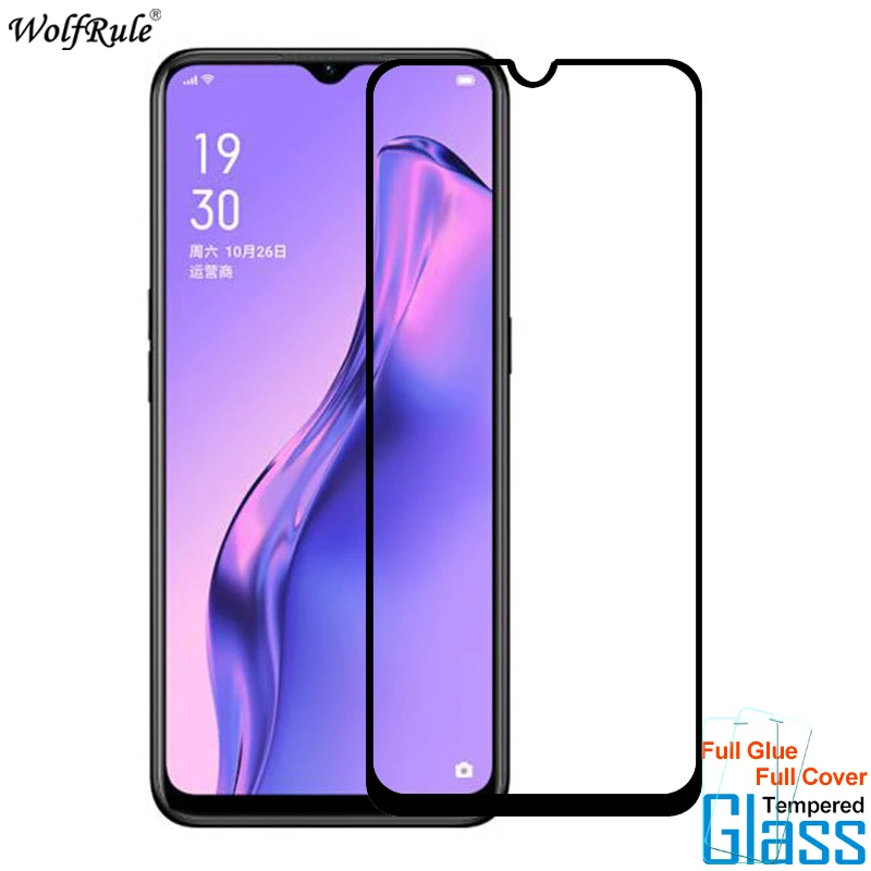 2 шт стекло для OPPO A31 A8 защита экрана полное покрытие клеем закаленное Стекло 9H
