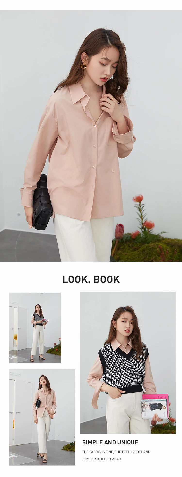 Женская офисная блузка на пуговицах, с длинным рукавом | AliExpress