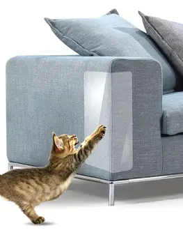 

6/8/10 PCS Cat Scratching Protection Cat Scratching Guard Self-Adhesive Couch Cat Furniture Protector Guards With Pins